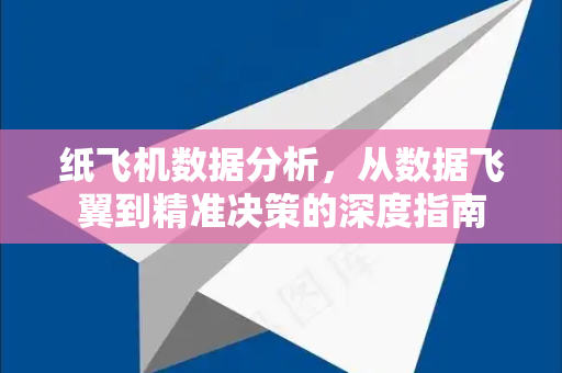 纸飞机数据分析，从数据飞翼到精准决策的深度指南