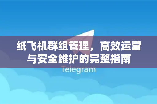 纸飞机群组管理，高效运营与安全维护的完整指南-第1张图片-纸飞机下载电脑版 - 纸飞机PC桌面版 | 加密聊天社交软件