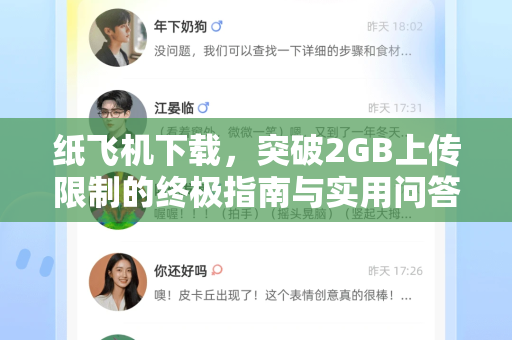 纸飞机下载，突破2GB上传限制的终极指南与实用问答