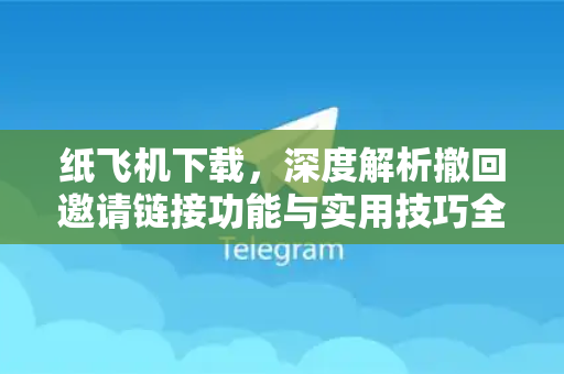 纸飞机下载，深度解析撤回邀请链接功能与实用技巧全攻略-第1张图片-纸飞机下载电脑版 - 纸飞机PC桌面版 | 加密聊天社交软件