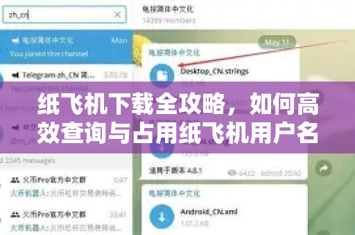 纸飞机下载全攻略，如何高效查询与占用纸飞机用户名？-第1张图片-纸飞机下载电脑版 - 纸飞机PC桌面版 | 加密聊天社交软件